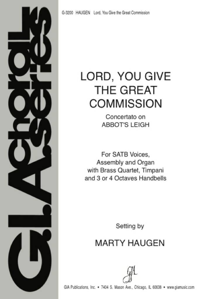 Lord, You Give the Great Commission